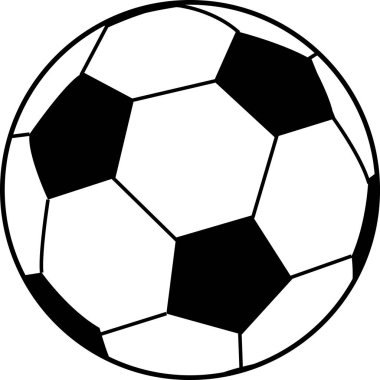 Futbol ikonu, futbol topu, spor topu vektörü