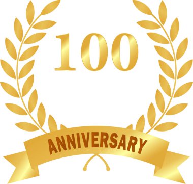 100. yıl dönümü, Altın Yapraklar, Altın Rüyalar, Altın dairesel defne yaprakları, Laurel Leave yıldönümü, altın defne, Laurel Leaves kurdeleyle birlikte, altın yıl dönümü