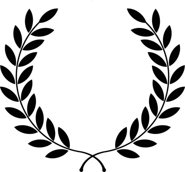 Blacken Laurel Leaves Round, Black rank, Black Circular, Laurel Leave