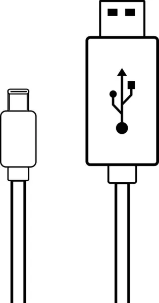 stock vector Power Cable icon, power sign on cable, connection Power, Mobile phone charger, Power adapter, Charger jack, charging wires, Type C Mini Jack