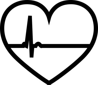 Kalp atışı, kalp atışı sembolü, kalp atışı ikonu, kalp atışı ikonu, kardiyoloji işareti, nabız ölçümü, kalp hastalığı.