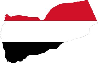 Haritada Yemen Bayrağı, Bayrak Yemen Haritası, Yemen Haritası, Bayrak Haritası, Bayrak Yemen Bayrağı