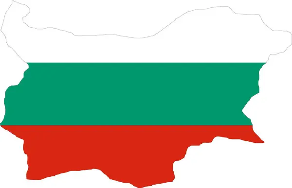 stock vector Bulgaria Flag in Map, Bulgaria Map with Flag, Map of Bulgaria, Map with Flag, Nation Flag Bulgaria