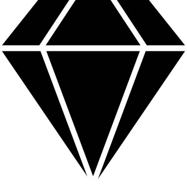 Elmas mücevher parlaması, elmas simgesi, mücevher sembolü, mücevher taşı, siyah elmas, Gemstone simgesi.