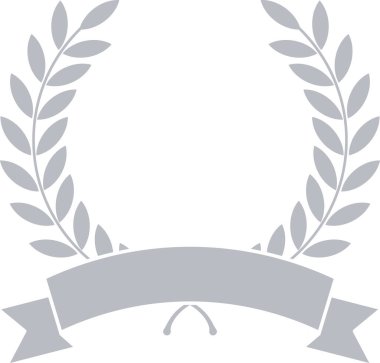 Gümüş Laurel Yapraklar ve Kurdele, Gümüş dairesel defne yaprağı, Laurel Git, Kurdele Laurel Yaprakları