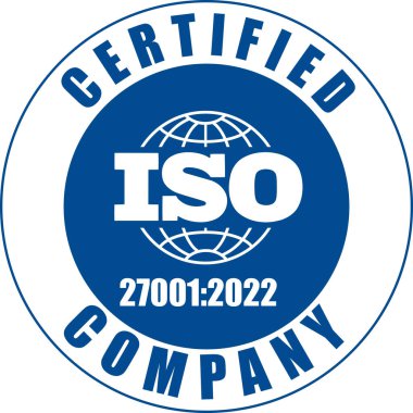 ISO Sertifikalı Şirketi, Sertifika ISO 27001-2022 Blue, IT Sertifikası, Siber Güvenlik ve Bilgi Güvenliği Sertifikası, ISO 27001-2022 Siber Güvenlik ve Bilgi Güvenliği