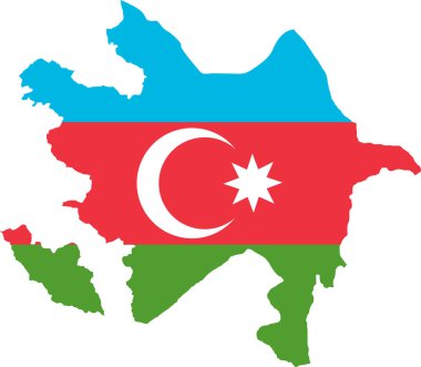 Haritada Azerbaycan Bayrağı, Azerbaycan Bayrağı Azerbaycan Bayrağı, Azerbaycan Bayrağı, Azerbaycan haritası