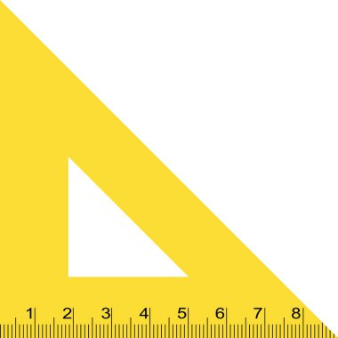Ölçüm bandı, sarı üçgen bant, inç ve CM ölçekleri, Terzi şeridi, Sarı Ölçüm aracı
