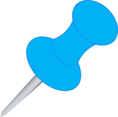 Pin simgesini, eklenti iğnesini, belgeyi, ataç iğnesini it