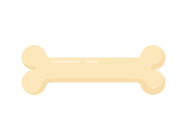 bir kemik karikatür vektör tasarımı