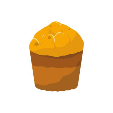 Fırında kekin vektör çizimi