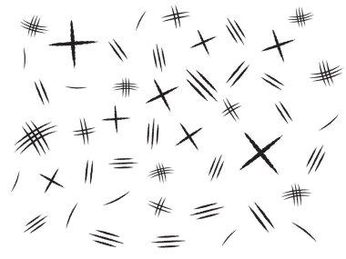 claw marks pattern vector illustration clipart