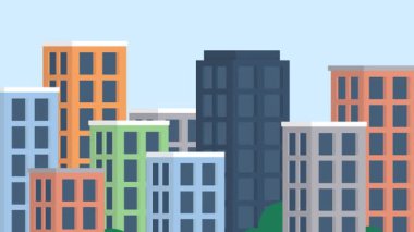 Şehir manzarası animasyonu