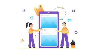 Sosyal medyaya bakan insanların canlandırması