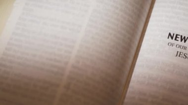 Efendimiz ve kurtarıcımız İsa Mesih 'in İncil' deki yeni başlık sayfası. Yüksek kalite 4k görüntü