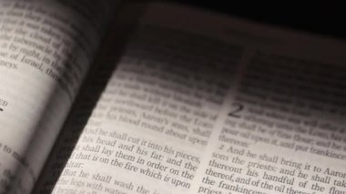 İncil Leviticus başlığı. Yüksek kalite 4k görüntü