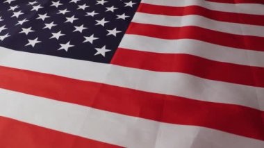 ABD ulusal bayrağı 1 'in sürgülü görüntüsü. Yüksek kalite 4k görüntü