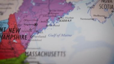 ABD eyaleti harita rengi New Hampshire NH 1. Yüksek kalite 4k görüntü