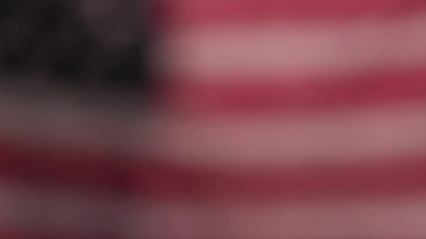 Nationale Vlag Van Verenigde Staten Donkere Achtergrond Hoge Kwaliteit Beeldmateriaal — Stockvideo