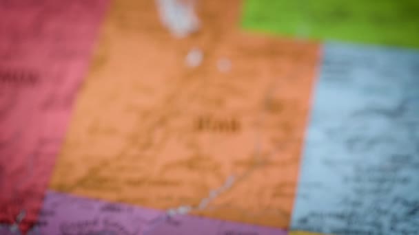 Estados Unidos Mapa Cor Contorno Utah Imagens Alta Qualidade — Vídeo de Stock