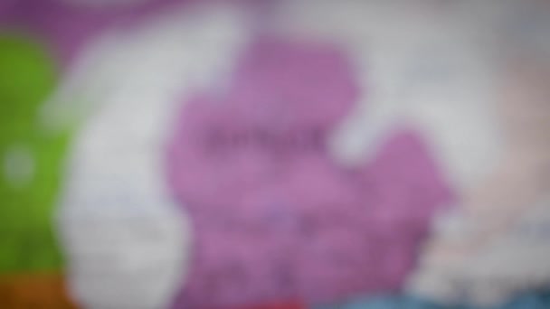 アメリカ合衆国国営地図カラー輪郭ミシガンMi2 高品質の4K映像 — ストック動画