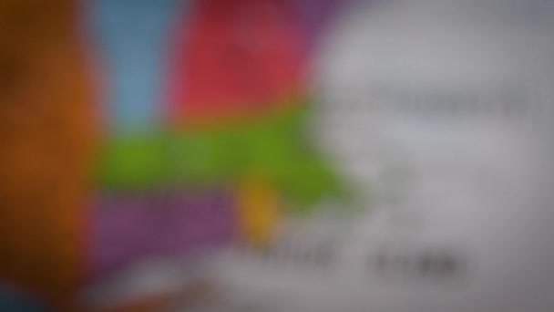 Контур Кольорової Карти Штату Сша Массачусетс Високоякісні Кадри — стокове відео