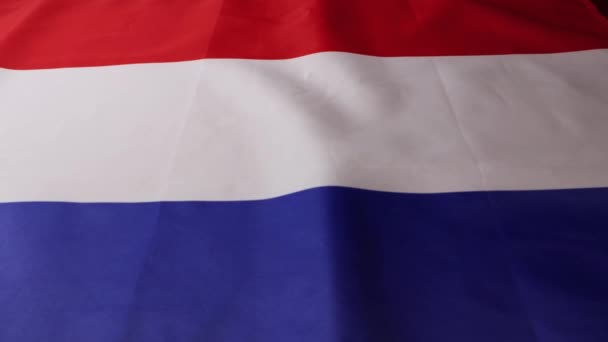 オランダ国旗の追跡スライダーショット 高品質の4K映像 — ストック動画