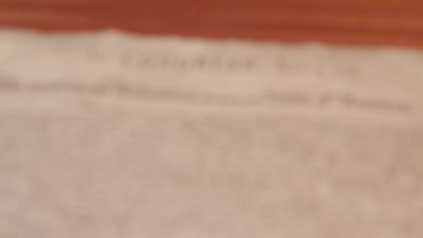 Декларація Про Незалежність Документ Їзд Липня 1776 Високоякісні Кадри — стокове відео