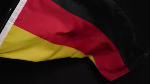 Germania Bandiera Nazionale Sfondo Scuro Filmati Alta Qualità — Video Stock