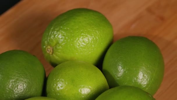 Fechar Limes Mesa Imagens Alta Qualidade — Vídeo de Stock