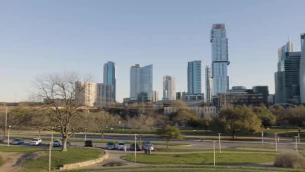 City Austin Landscape Pan High Quality Fullhd Footage — Stock Video