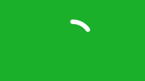 Witte Cirkel Groen Scherm Hoge Kwaliteit Beeldmateriaal — Stockvideo