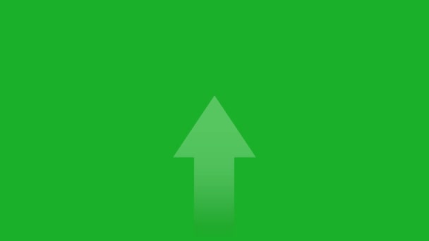Flecha Arriba Animación Pantalla Verde Imágenes Alta Calidad — Vídeos de Stock