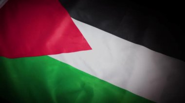 Filistin bayrağının dinamik dönüşü. Yüksek kalite 4k görüntü
