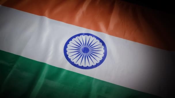 印度国旗的动态变化 高质量的4K镜头 — 图库视频影像