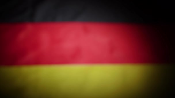 Rack Fókusz Németország Ország Zászló Matrica Kiváló Minőségű Felvételek — Stock videók