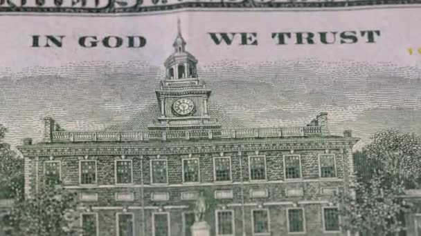 Cien Billetes Dólar Estadounidense Moneda Franklin Moneda Curso Legal Imágenes — Vídeos de Stock