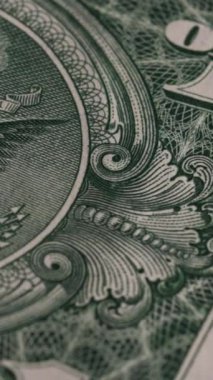 Dikey Bir Amerikan Doları. Washington Para Birimi Yasal İhale 7. Yüksek kaliteli görüntüler