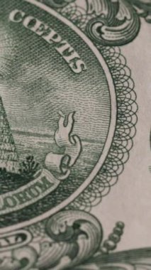 Dikey Bir Amerikan Doları. Washington Para Birimi Yasal İhale 8. Yüksek kaliteli görüntüler