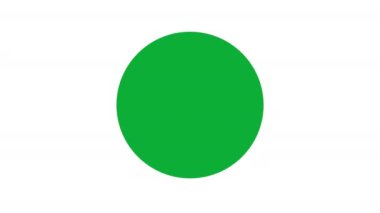 Yeşil çemberde 4 beyaz işaretleme işlemi tamamlandı. Yüksek kalite 4k görüntü