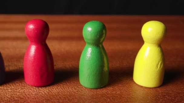 Diversidade Figurinhas Coloridas Brilhantes Inclusão Pertencente Imagens Alta Qualidade — Vídeo de Stock