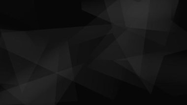 Koyu siyah gri soyut şekiller arkaplan grafik animasyonunu şekillendirir. Yüksek kalite 4k görüntü