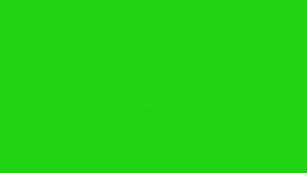 Кінець Зеленого Екрану Анімації Руху Графіки Високоякісні Кадри — стокове відео
