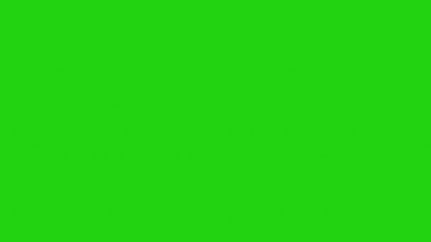 Happy Birthday Green Screen Motion Graphics Animation High Quality Footage — Stock Video