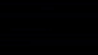 Beyaz kablosuz ağ sembolü simgesi grafik animasyon siyah arkaplan. Yüksek kalite 4k görüntü