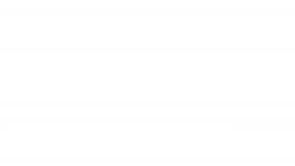 Червоний Значок Символу Сигнал Графічної Анімації Білого Фону Високоякісні Кадри — стокове відео