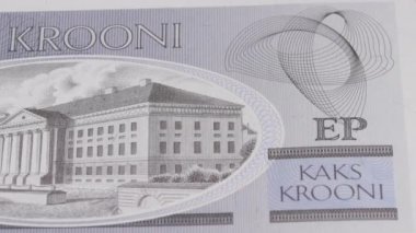 2 Estonya kroon ulusal para birimi yasal ihale banknot tasarısı merkez bankası 2. Yüksek kalite 4k görüntü