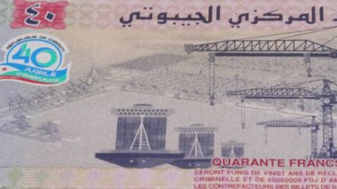 40 frank Cibuti ulusal para birimi para yasal ihale tasarısı merkez bankası 1. Yüksek kalite 4k görüntü