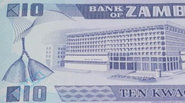 10 Zambiya kwacha Ulusal Para Birimi Yasal İhale Tasarısı Merkez Bankası 2. Yüksek kalite 4k görüntü
