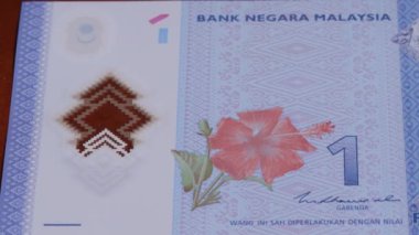 1 Malezya Ringgit Ulusal Para Para Yasal İhale Tasarısı Merkez Bankası 1. Yüksek kalite 4k görüntü